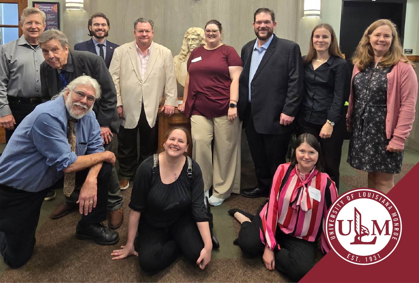 ULM Political Science faculty and students participate in state meeting