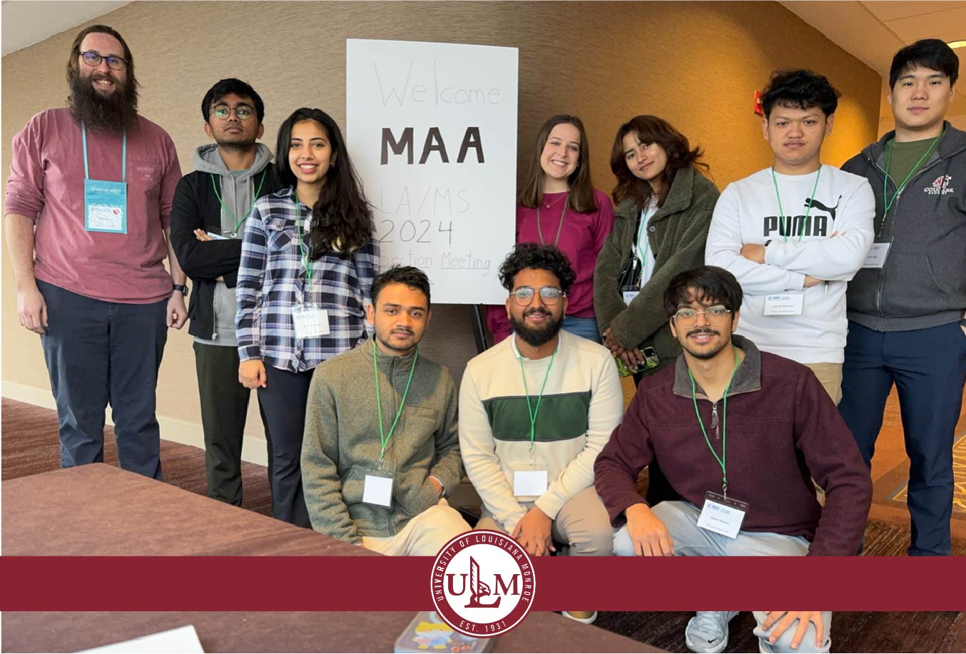 ULM Math students attend annual meeting and competition