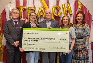 ULM School of Education receives $30K grant from Regions Foundation at annual Elevate Education campus day