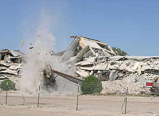 photo of stairwell falling