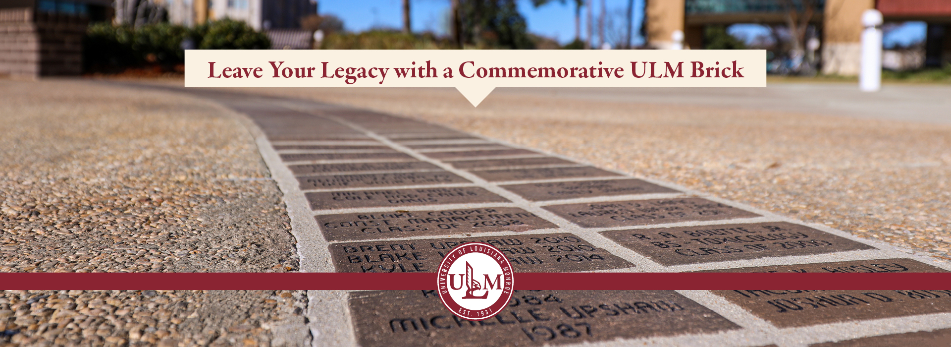 Commemorative Brick banner