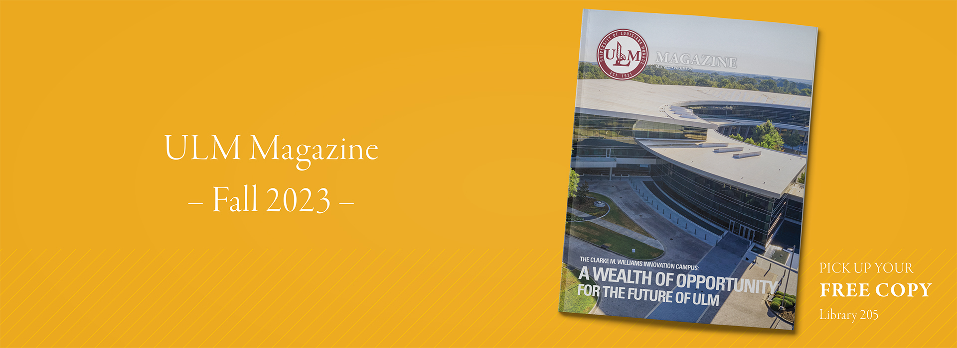 ULM Magazine Fall 2023 - website banner