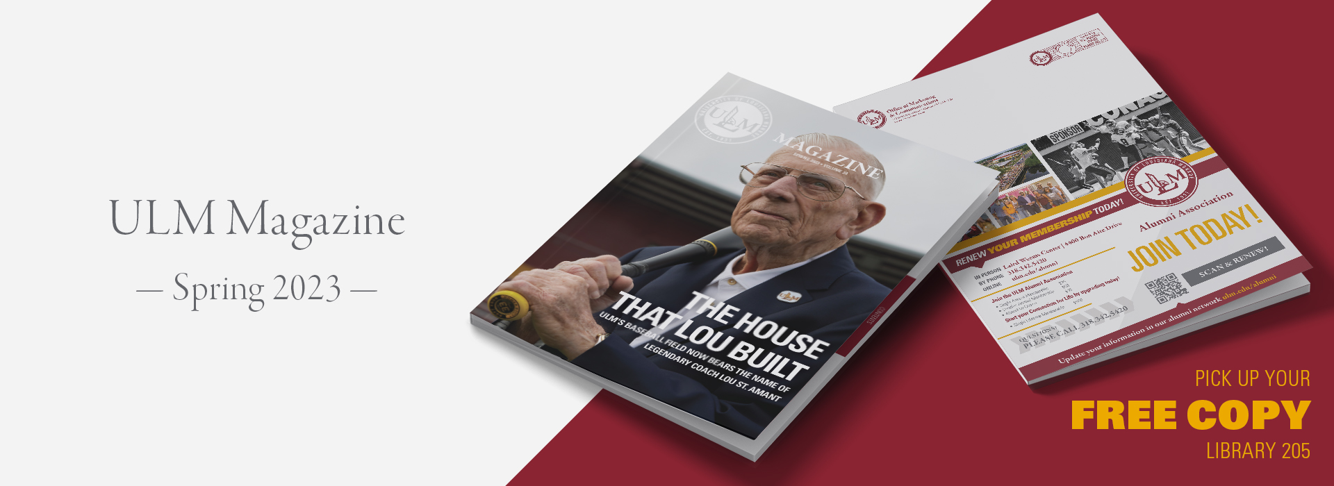 ULM Magazine Spring 2023 banner ad