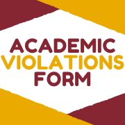 Academic violations button