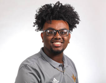 fun photo of prep staff member