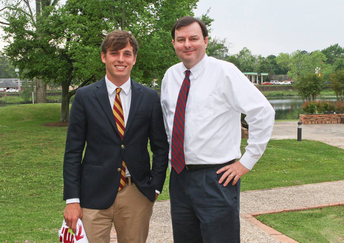 Dr. Berry with student participating in Big Switch event