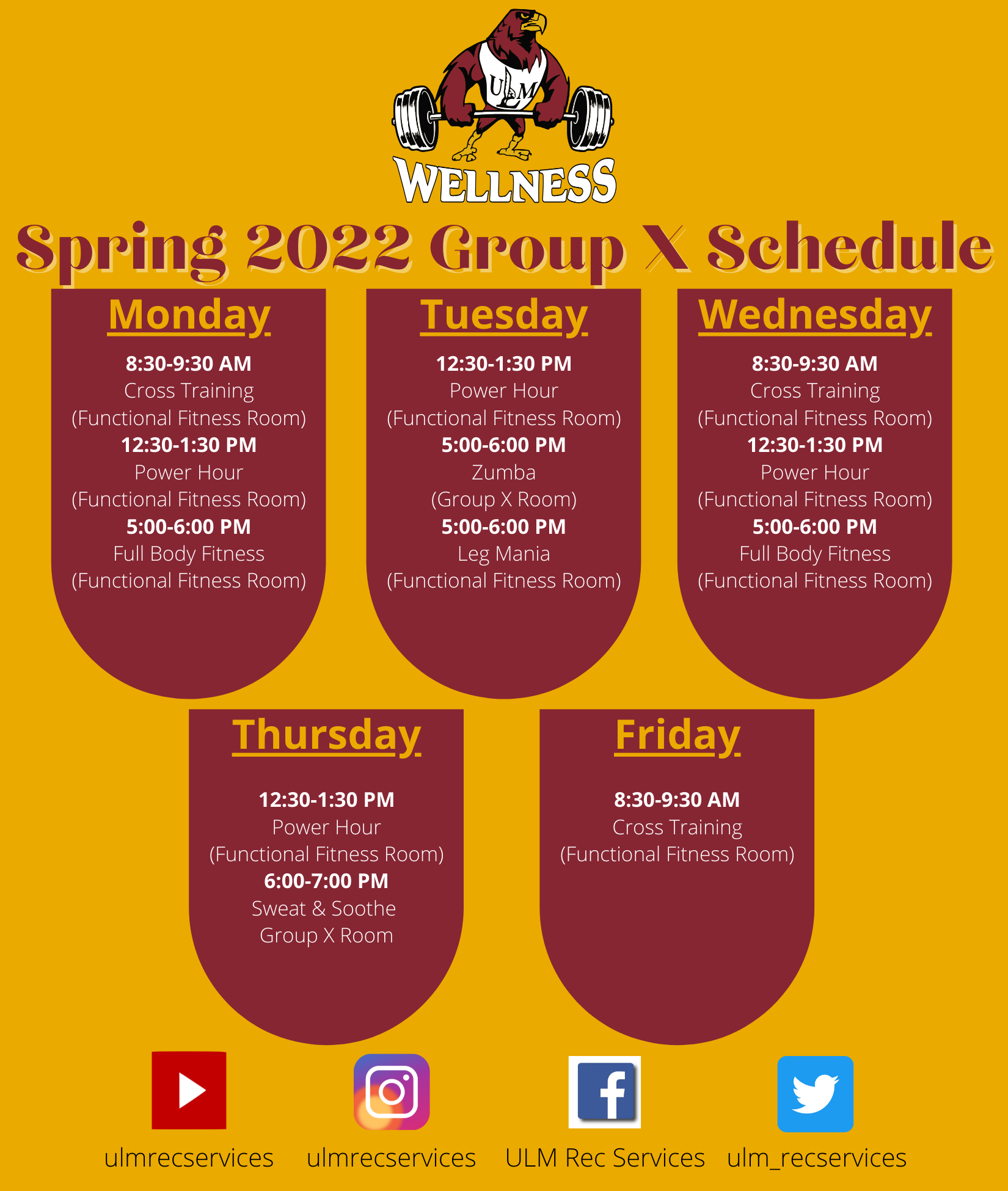 Spring 2022 Group X Classes