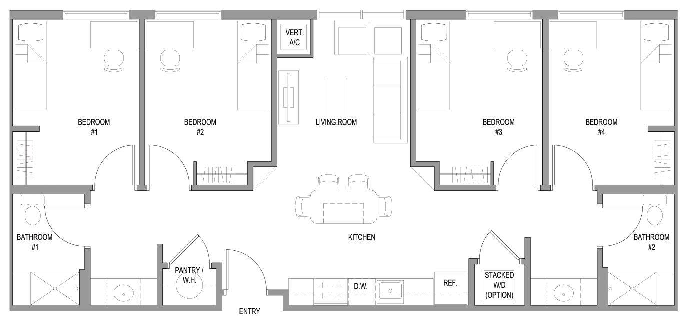 Warhawk Village Apartments ULM University of Louisiana at Monroe