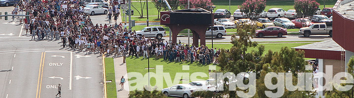 photo of students in convocation march