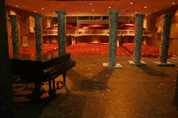 Stage view of Brown Auditorium