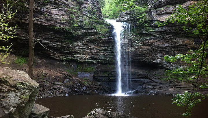 waterfall in arkansas