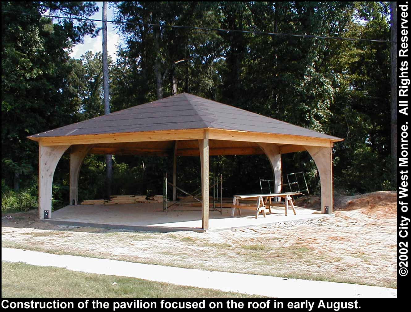 Photo: Pavilion construction