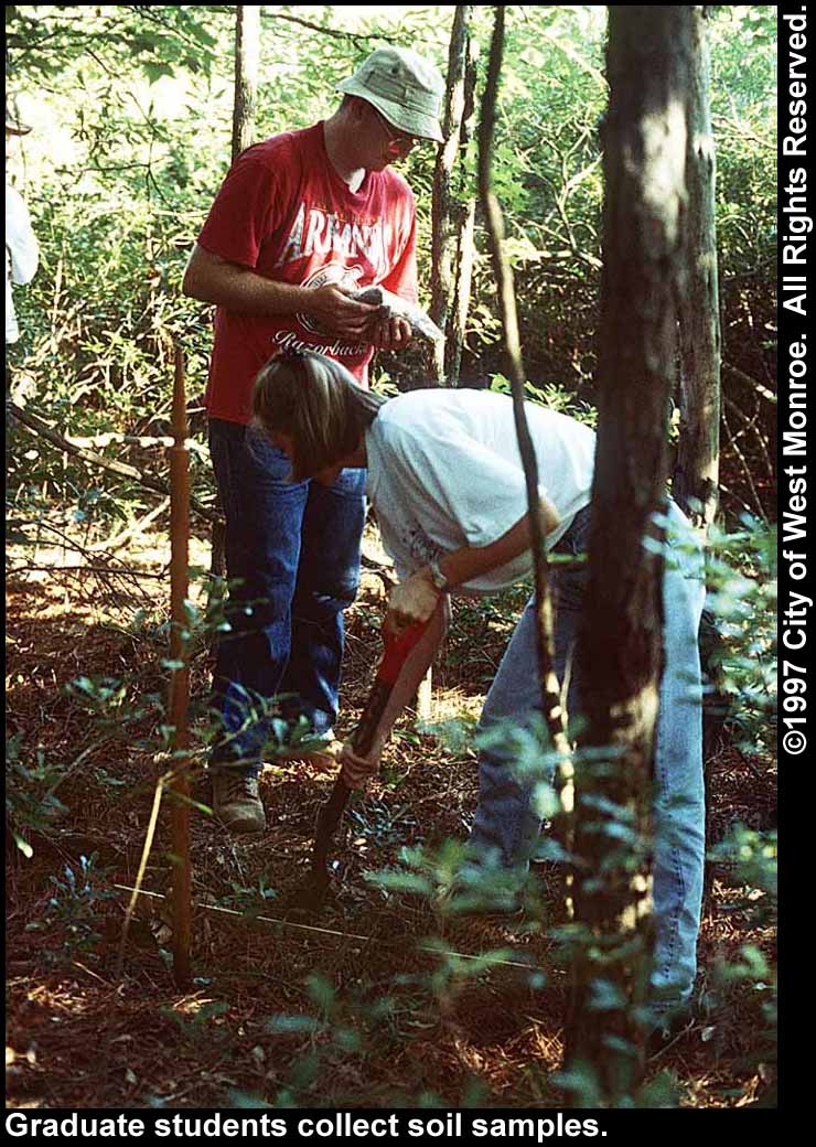 Photo: Collecting soil samples