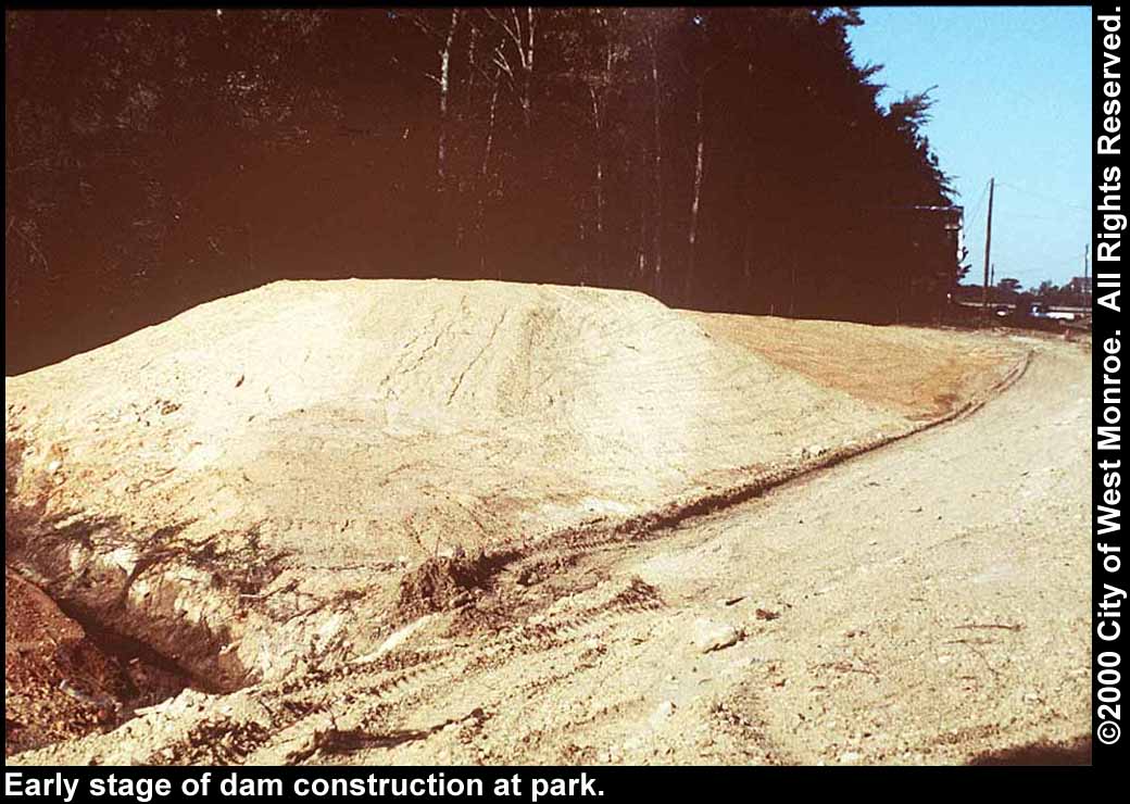 Photo: Building the dam