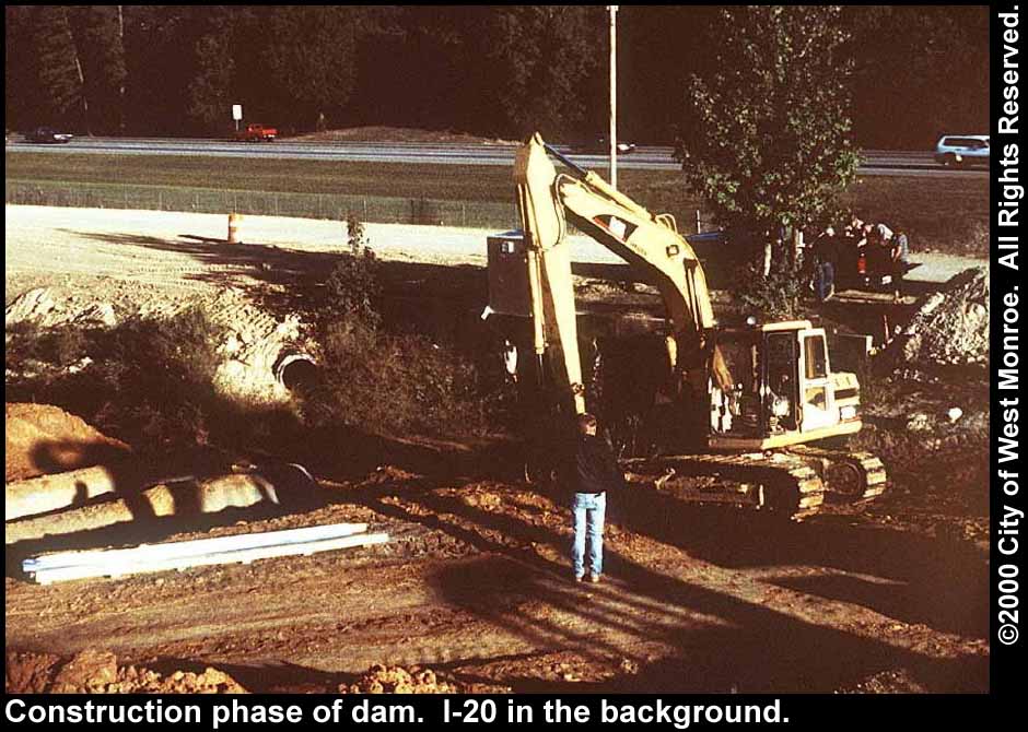 Photo: Building the dam