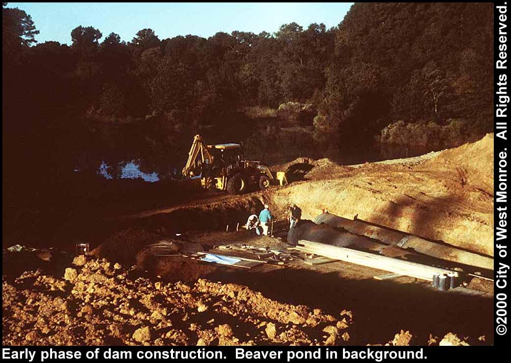 Photo: Building the dam