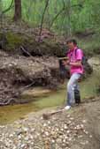 Photo: Dr. Stringer in stream